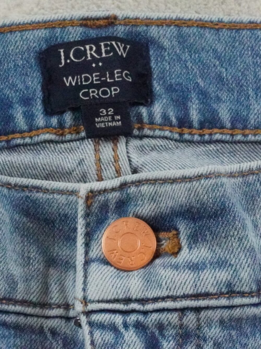 J. Crew Light Wash Wide Leg Jeans - Picture 3 of 10